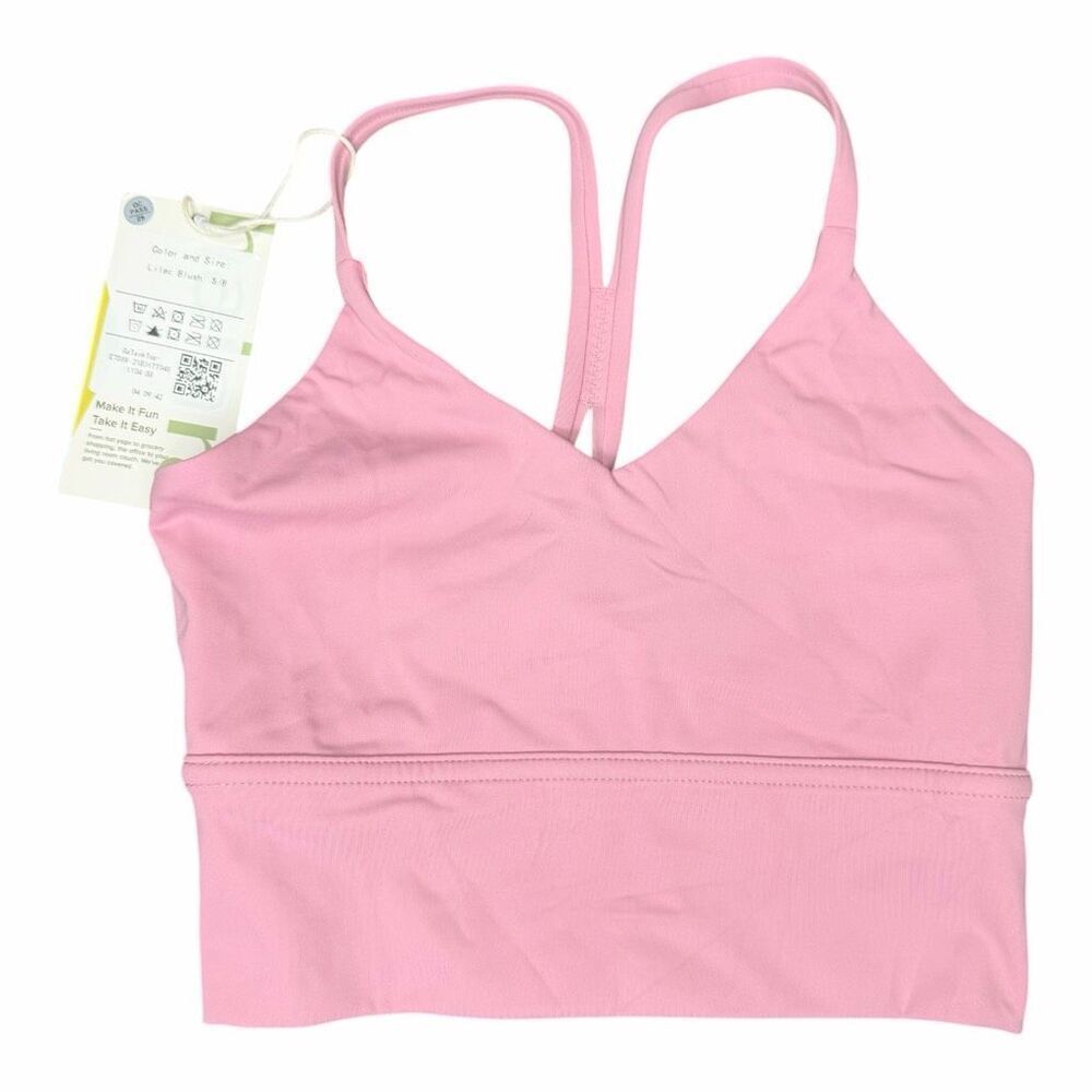 NEW Halara Girls Seamless Longline Crop Tank Pink S/8